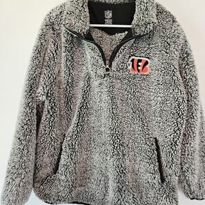 NFL Gray Sherpa Pullover with Team Logo